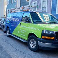 sewer repair truck